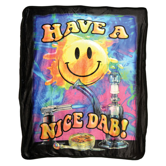 Have a Nice Dab Fleece Blanket - Medium Weight - Smoke N’ Poke