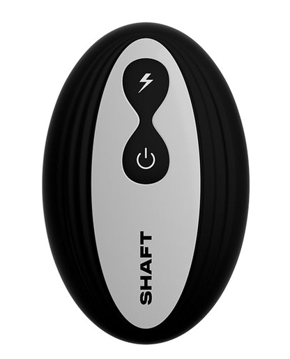 Shaft Flexskin Liquid Silicone 9.5" Vibrating Curved Dong W/Balls