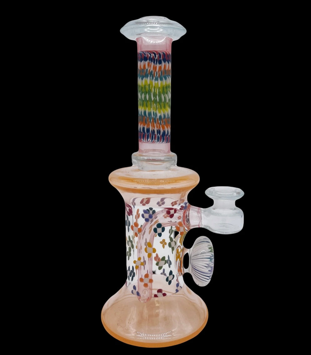 SHADOOBA GLASS 7" FLOWER JAMMER - Smoke N’ Poke