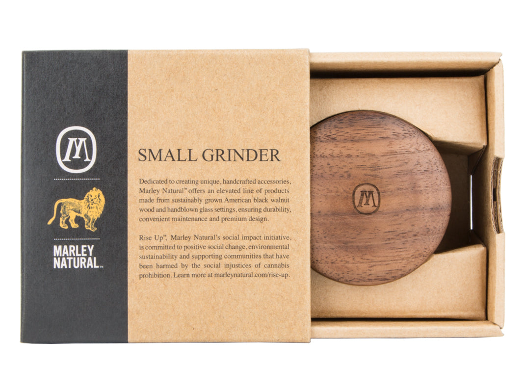 Marley Natural Wood Grinder - Small - Smoke N’ Poke