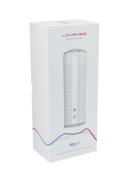 Lovense Max 2 Rechargeable Male
Masturbator w/ White Case - Clear Sleeve