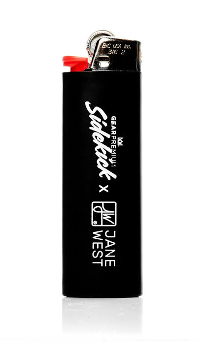 GEAR Premium® x Jane West 12" 7mm Thick JW Signature Pattern Sidekick Water Pipe (Limited Edition of 420) - Smoke N’ Poke