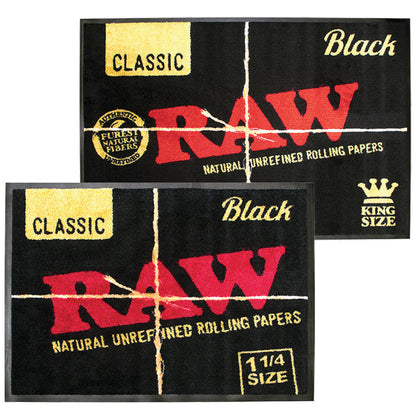 RAW Black Door Mat - Smoke N’ Poke