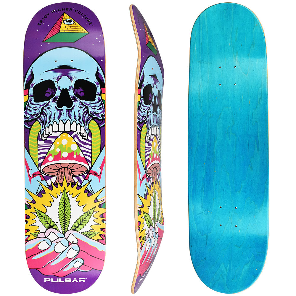 Pulsar SK8 Deck | 32.5" x 8.5" | Source Of Life - Smoke N’ Poke