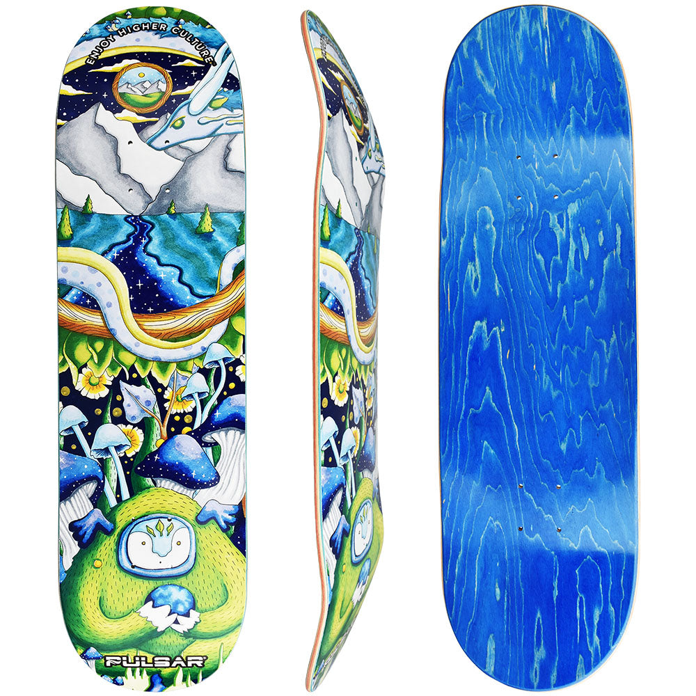 Pulsar SK8 Deck | 32.5" x 8.5" | Remembering How to Listen - Smoke N’ Poke