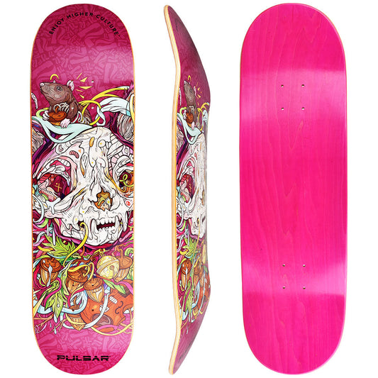 Pulsar SK8 Deck | 32.5" x 8.5" | MrOw - Smoke N’ Poke