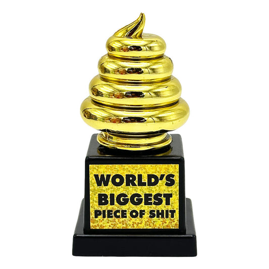 World's Biggest Piece Of Shit Trophy - 4.1" - Smoke N’ Poke