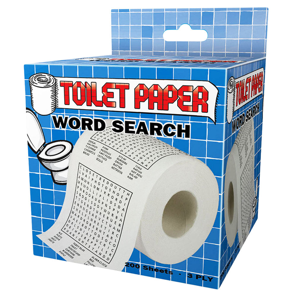 Novelty Toilet Paper - 200 Sheets / 3 Ply / Word Search - Smoke N’ Poke