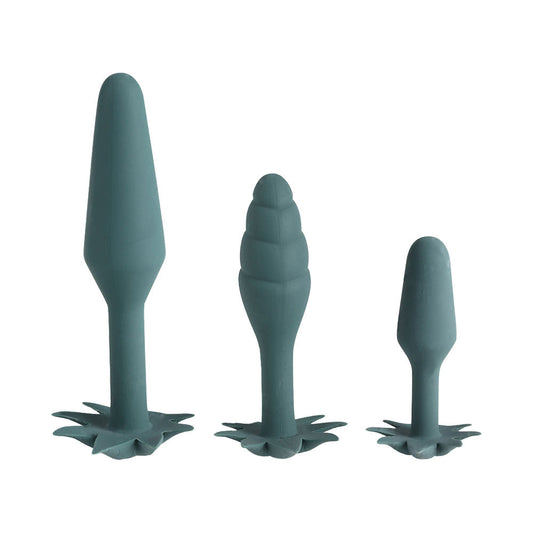 Maia Novelties 420 Series Doobies Silicone Anal Trainer Set - 3pk / 3"- 5" - Smoke N’ Poke