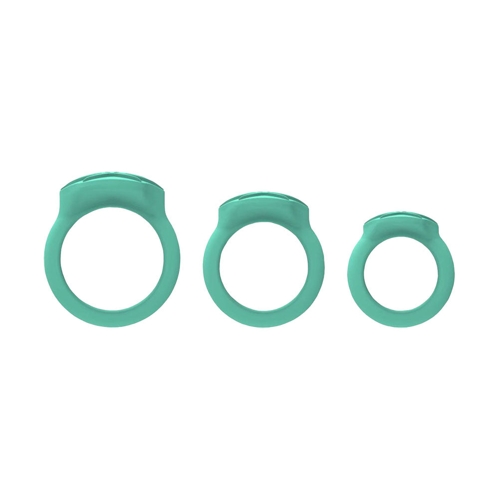 Maia Novelties 420 Series Hazey Silicone Ring Set - 3pk - Smoke N’ Poke