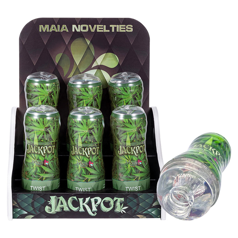 6PC DISPLAY - Maia Novelties 420 Series Jackpot Aircraft Cup Stroker - Demo Model Included - Smoke N’ Poke