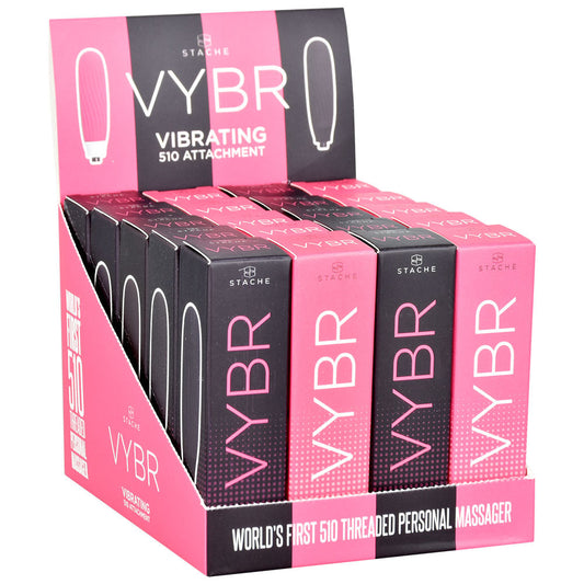 20PC DISPLAY - Stache Products VYBR 510 Personal Massager - Smoke N’ Poke