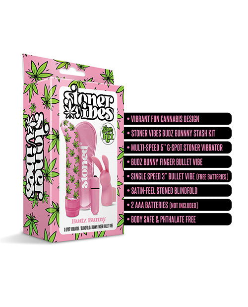 Kit de almacenamiento Stoner Vibes Budz Bunny - Rosa
