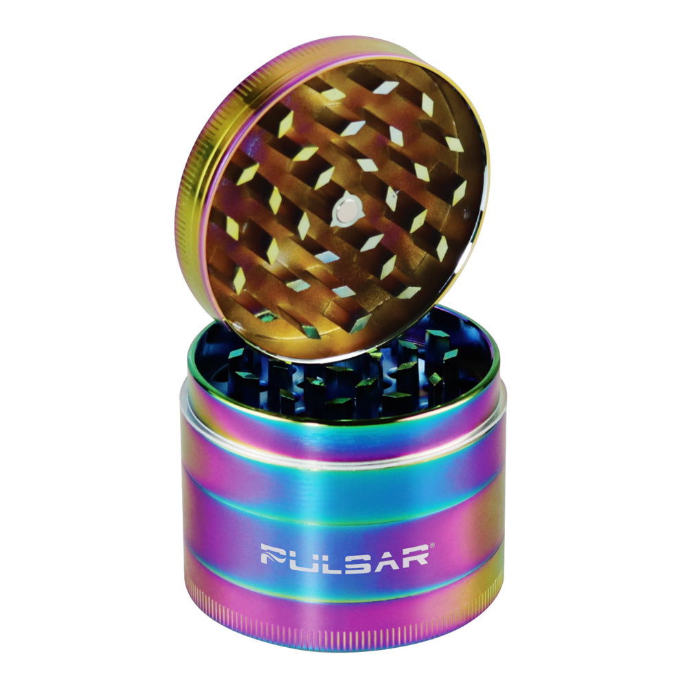 Molinillo de zinc anodizado Pulsar - 4 piezas / 2,2" / Camaleón