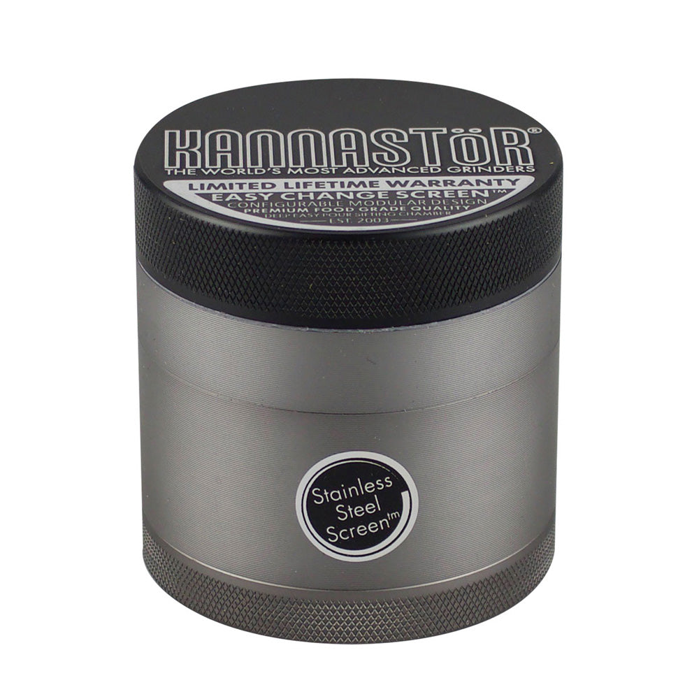 Kannastor Multi Chamber Grinder - 2.2" / Gunmetal - Smoke N’ Poke