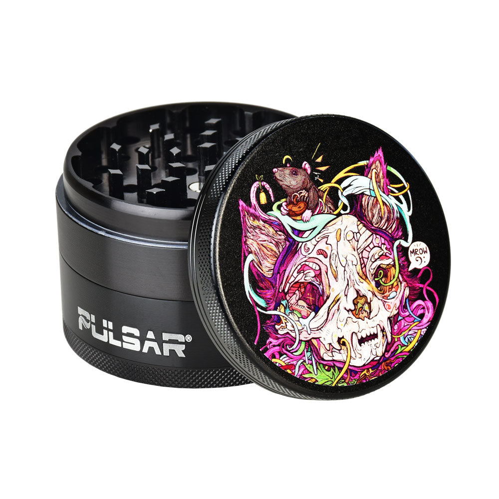 Pulsar Artist Series Metal Grinder | Courtney Hannen MrOw - Smoke N’ Poke