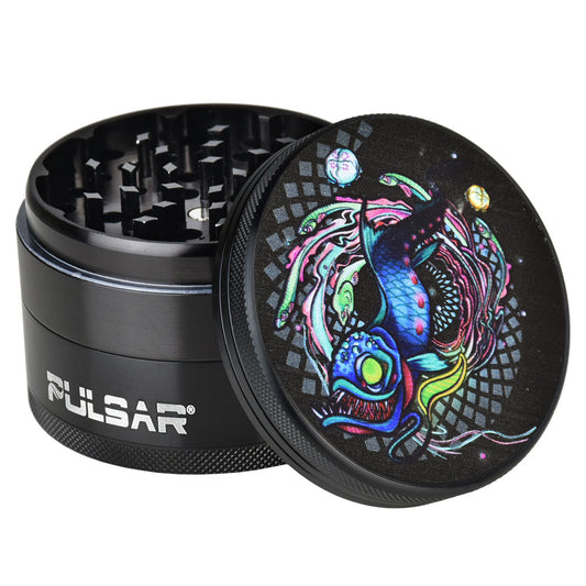 Pulsar Artist Series Grinder | Psychedelic Dragonfish - Smoke N’ Poke