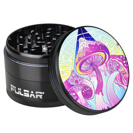 Pulsar Metal Grinder | Melting Shrooms - Smoke N’ Poke