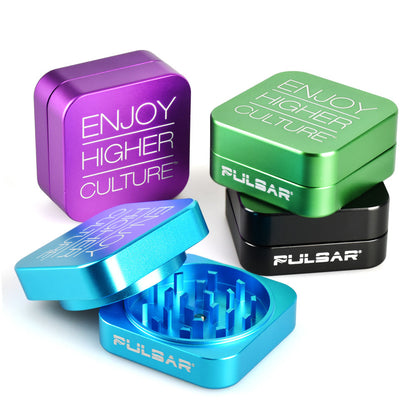 Pulsar Square 2pc Grinder - 2pc / 2.2" - Smoke N’ Poke