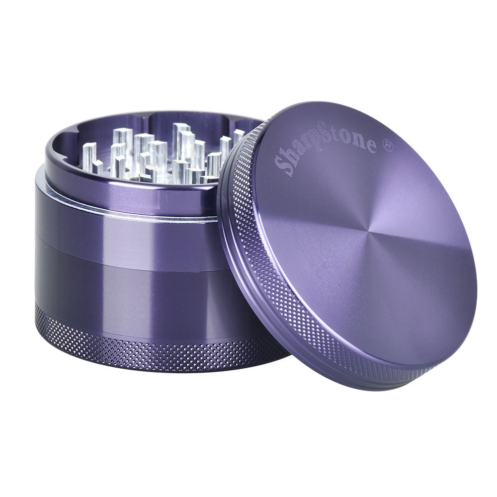 SharpStone Solid Top Metal Grinder | Purple | 4pc | 2.5"