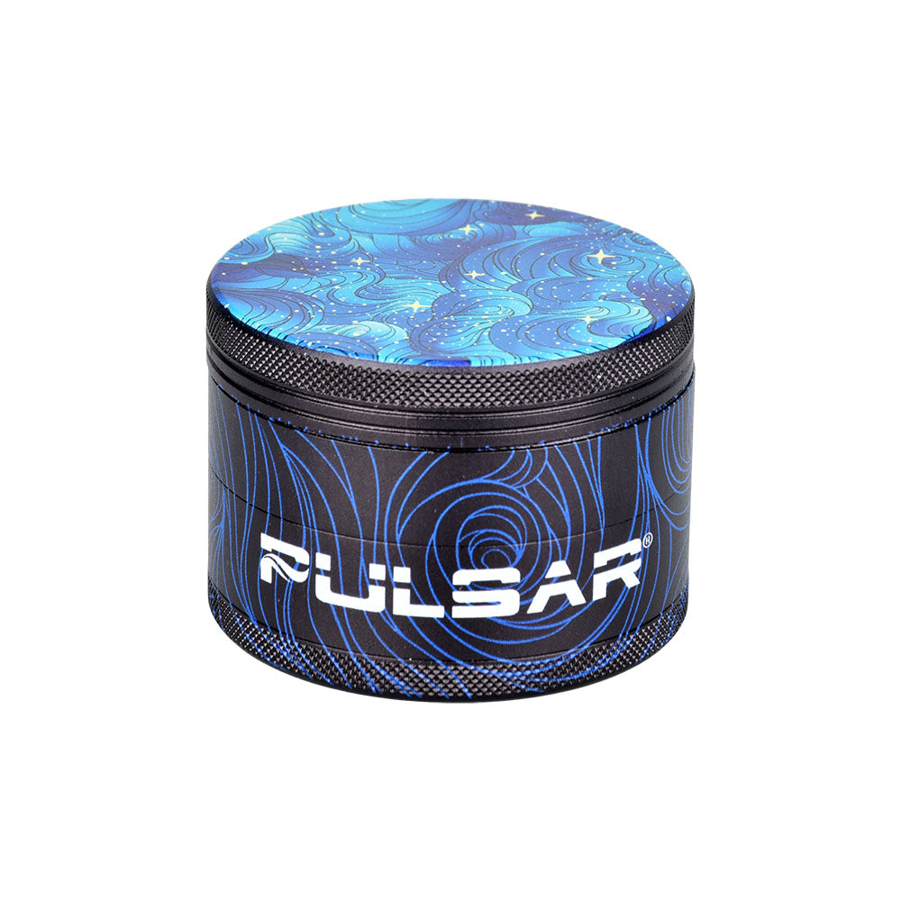 Pulsar Design Series Grinder with Side Art - Space Dust / 4pc / 2.5" - Smoke N’ Poke