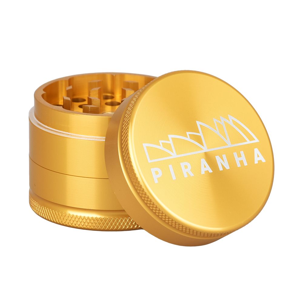 Piranha Grind-and-Store Aluminum Grinder | 3pc | 2"