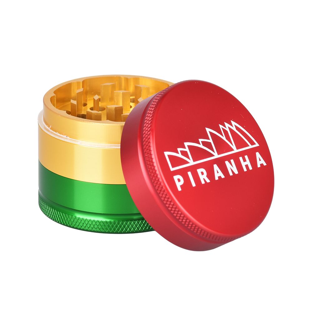 Piranha Grind-and-Store Aluminum Grinder | 3pc | 2"