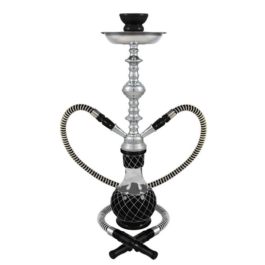 19" Nicolette 2-Hose Premium Hookah - Colors Vary - Smoke N’ Poke