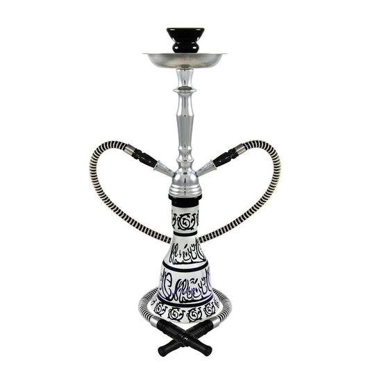 20" Hieros 2-Hose Premium Hookah - Colors Vary - Smoke N’ Poke