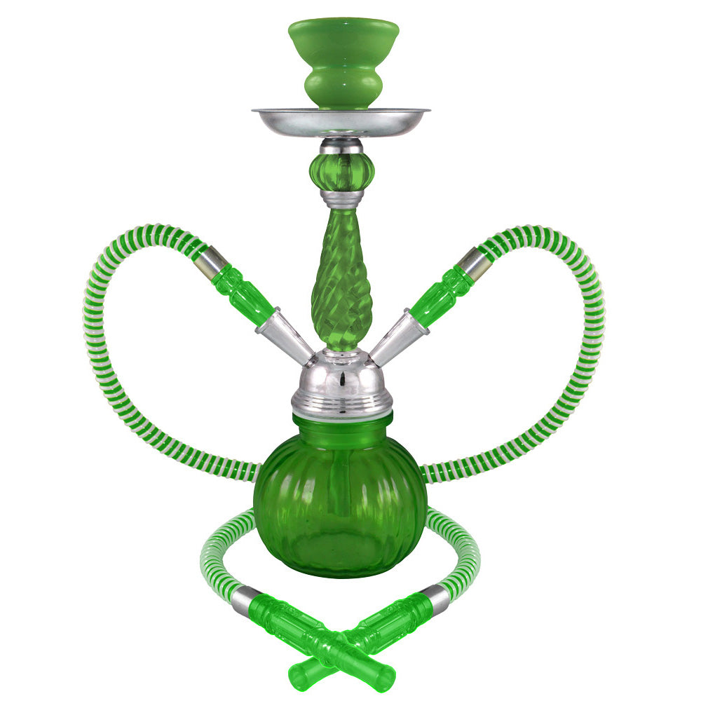 12" Posh 2-Hose Premium Hookah - Colors Vary - Smoke N’ Poke