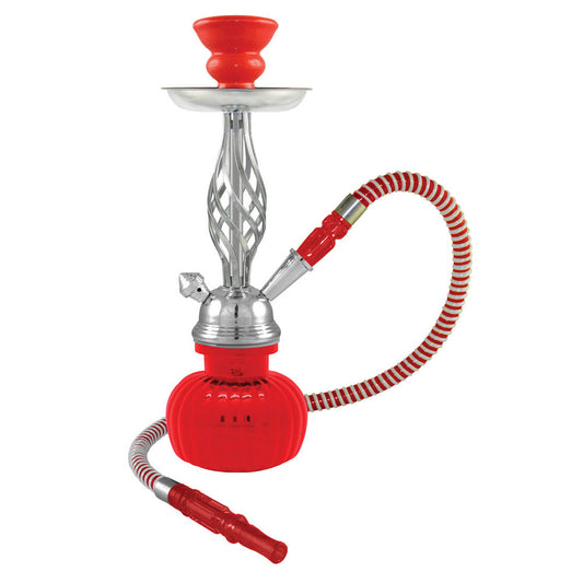 12" Swirl 1-Hose Premium Hookah - Colors Vary - Smoke N’ Poke