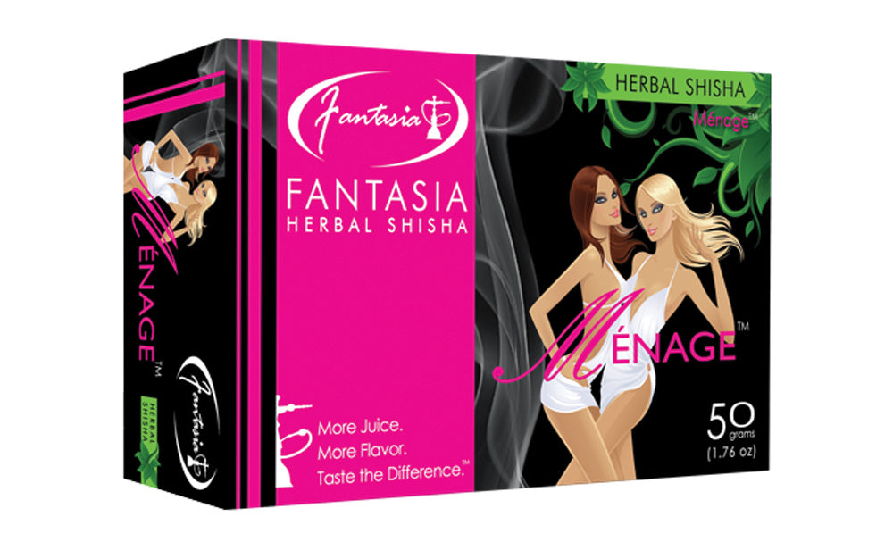 10PK DISP - 50g Fantasia Herbal Shisha - Smoke N’ Poke