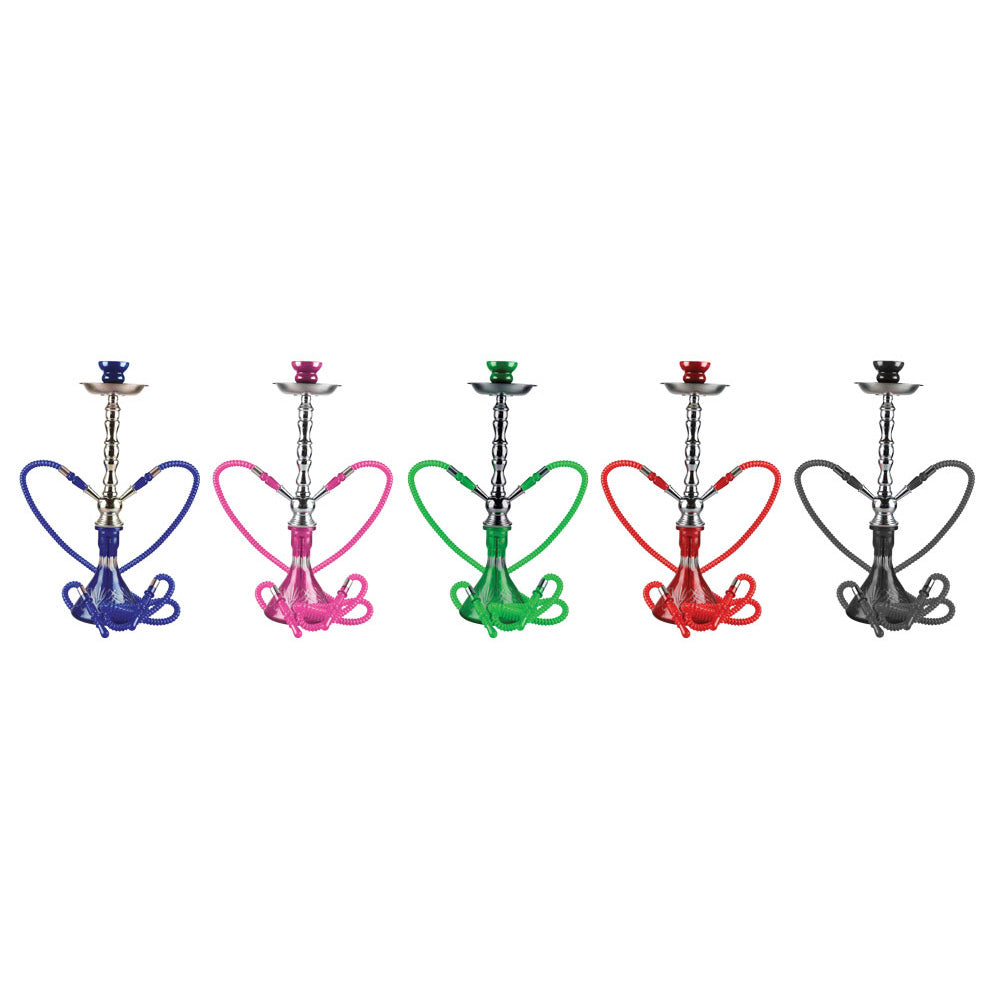 Zelda Premium Hookah - 20"/2-Hose - Colors Vary - Smoke N’ Poke