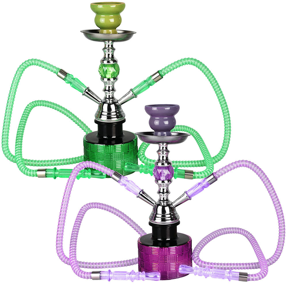 Premium Ripple Hookah | 13" | Colors Vary