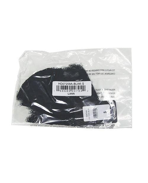 Lana Sheer Lace V-Thong - Black MD