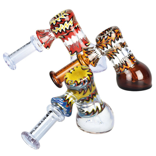 Pulsar Fluid Radiance Hammer Bubbler - 6.5"/Colors Vary - Smoke N’ Poke