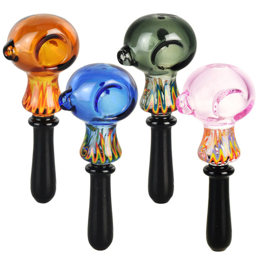 Pulsar Woozy Wig Wag Hand Pipe - 4.5"/Colors Vary - Smoke N’ Poke