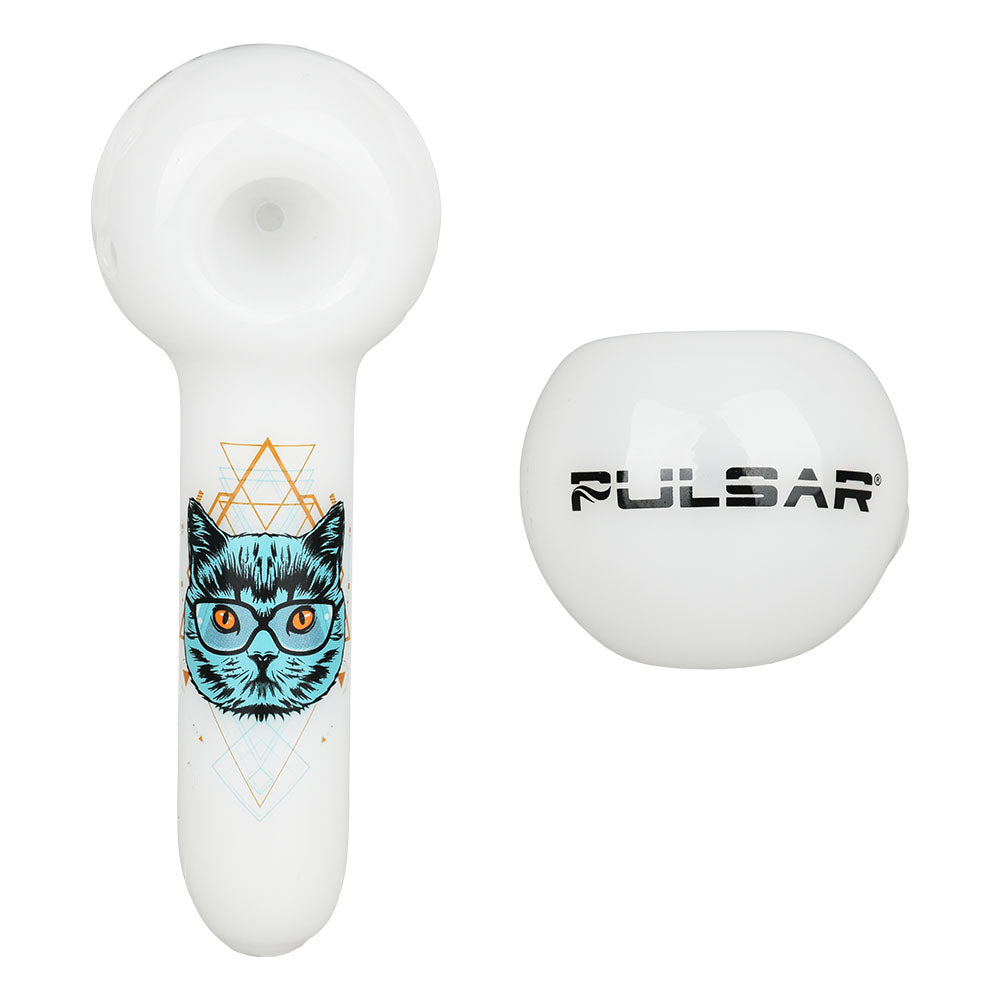 Pipa tipo cuchara Pulsar Design Series - Sacred Cat / 5"