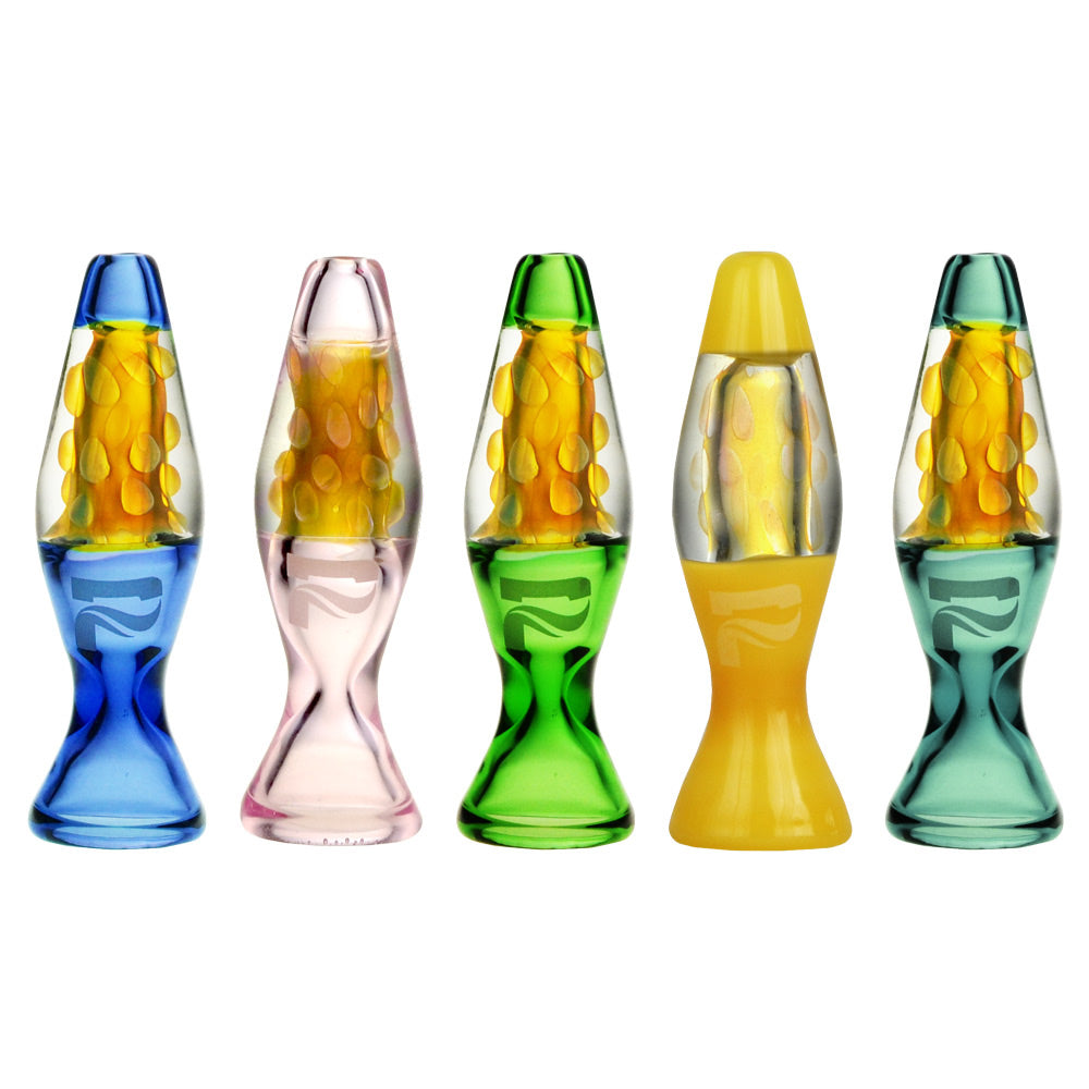 Pulsar Lava Lamp One Hitter - 3" / Colors Vary - Smoke N’ Poke