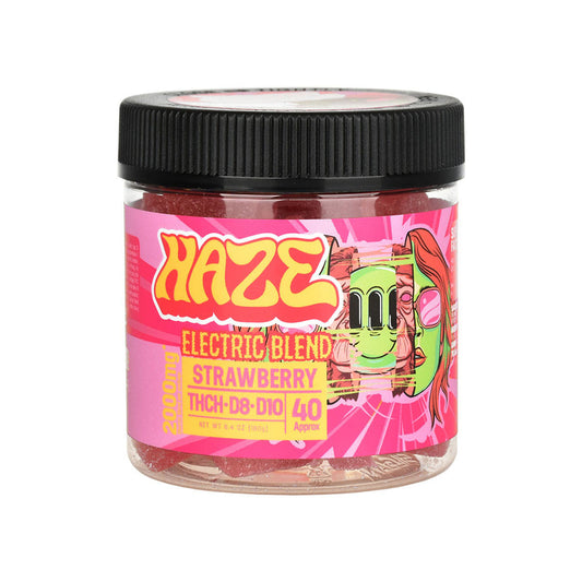 Haze Electric Blend THCH D8 D10 Gummies | 2000mg | 40ct | Strawberry