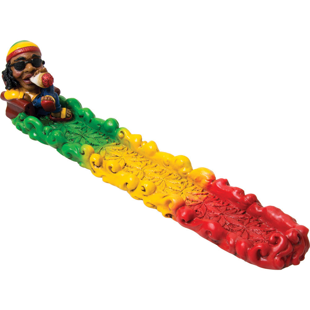 Jamaican Leaf Polyresin Incense Holder - Smoke N’ Poke