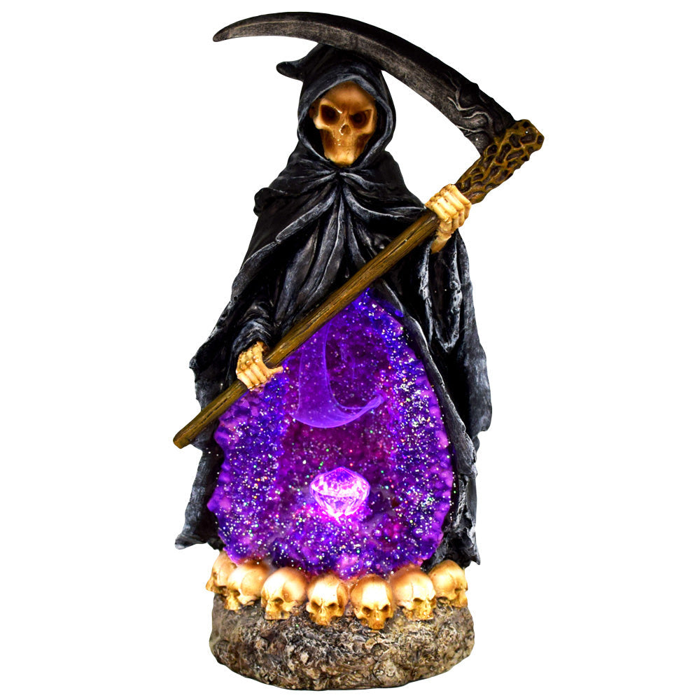 Reaper w/ LED Lights Backflow Incense Burner - Smoke N’ Poke