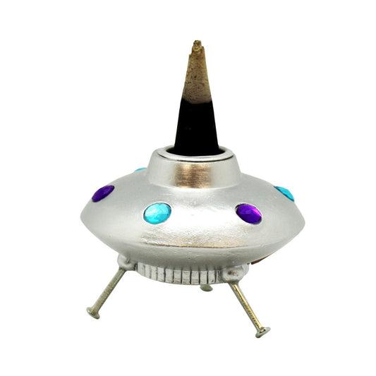 Space Ship Backflow Incense Burner - Smoke N’ Poke