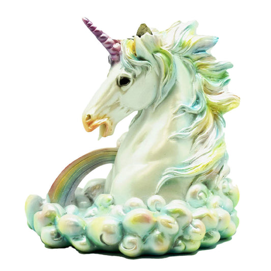 Cloud Breathing Unicorn Backflow Incense Burner - Smoke N’ Poke