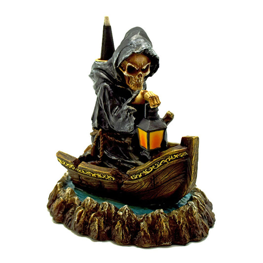 Grim Reaper Soul Deliverer Backflow Incense Burner - Smoke N’ Poke