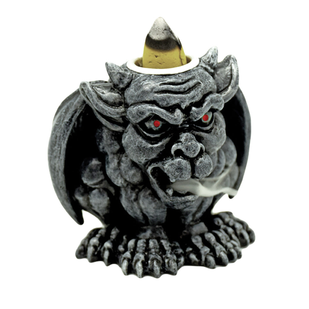 Gargoyle Backflow Polyresin Incense Burner - 2.8" - Smoke N’ Poke