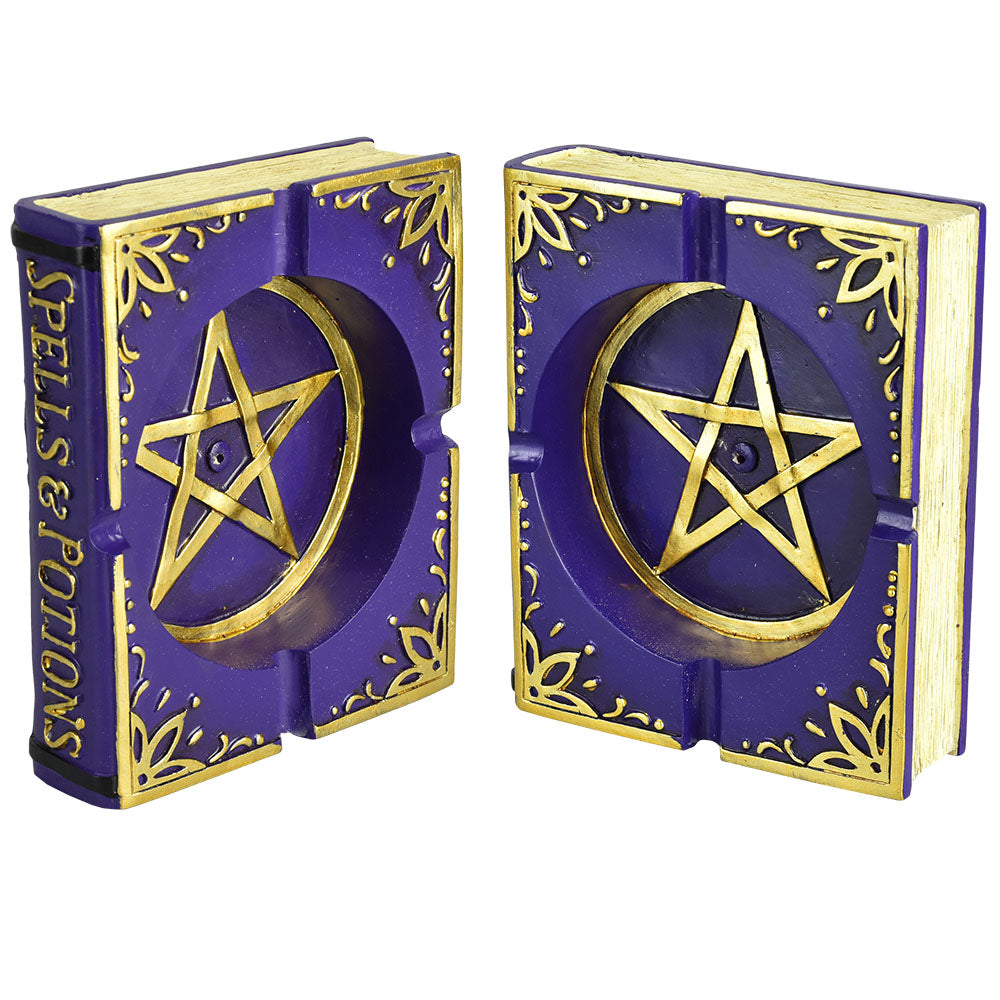 Pentagram Book Incense Burner / Ashtray - 5"x6" - Smoke N’ Poke