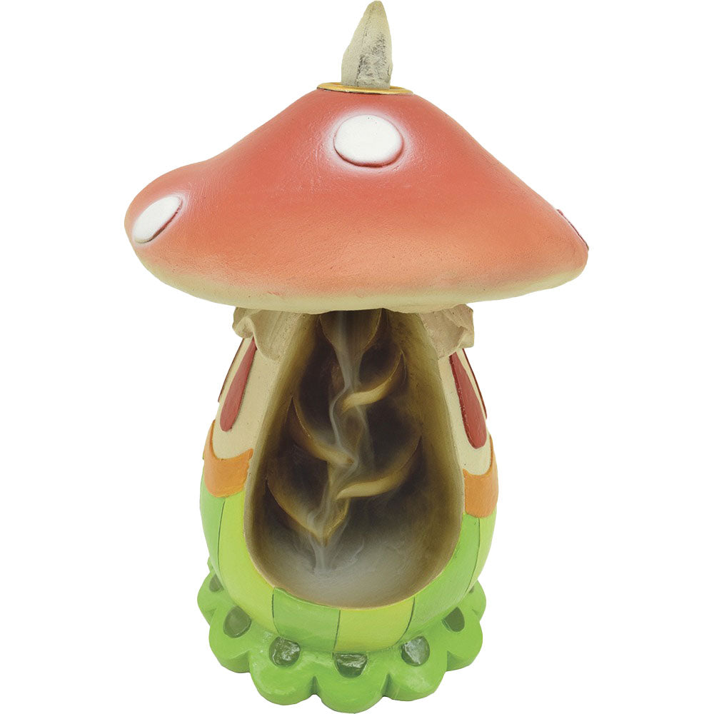 Fujima Mushroom Waterfall Backflow Incense Burner - 6" - Smoke N’ Poke