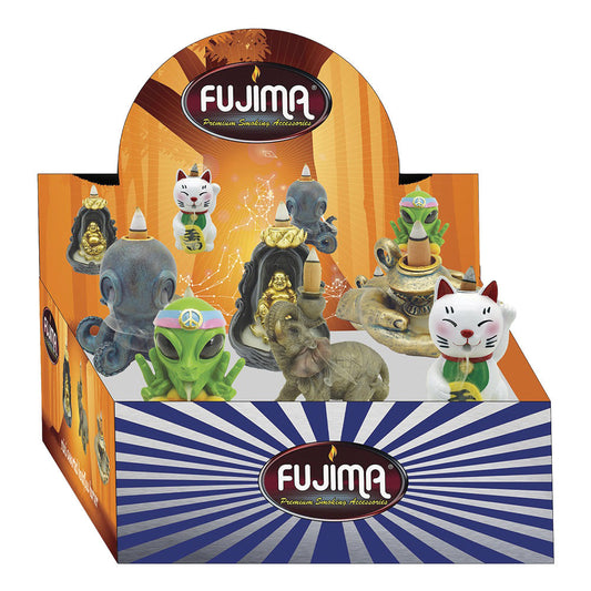 Fujima Mini Backflow Incense Burner | Asst #3 | 6pc Display - Smoke N’ Poke