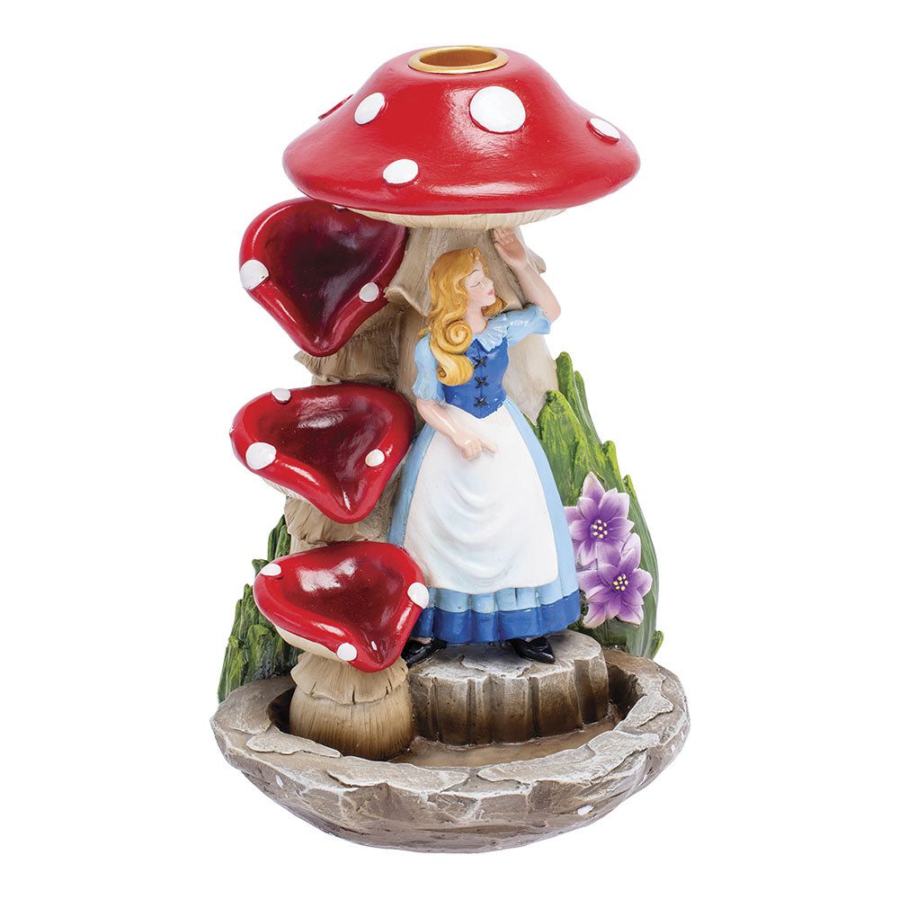 Fujima Alice In Wonderland Mushroom Backflow Incense Burner - 6.75" - Smoke N’ Poke